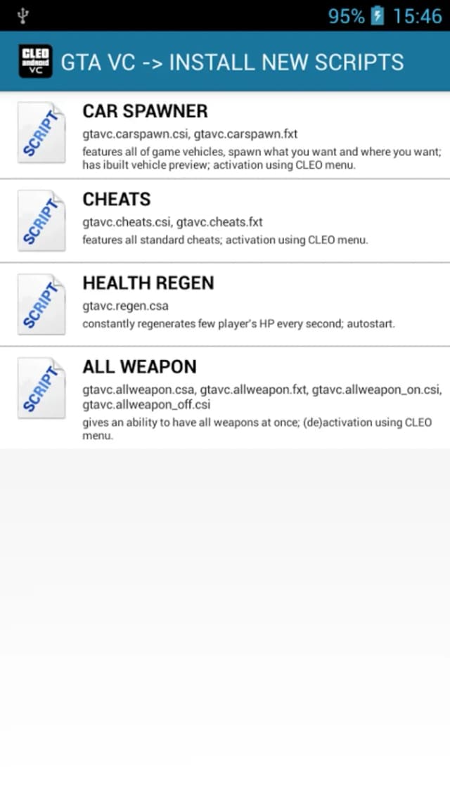CLEO VC screenshot 1