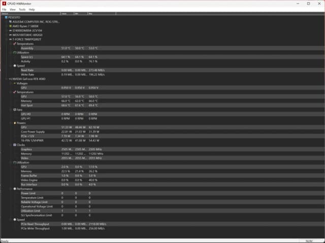 HWMonitor screenshot 2