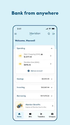 Meridian Mobile Banking screenshot 1