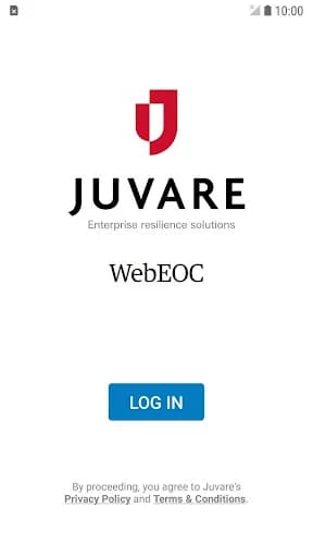 WebEOC screenshot 1