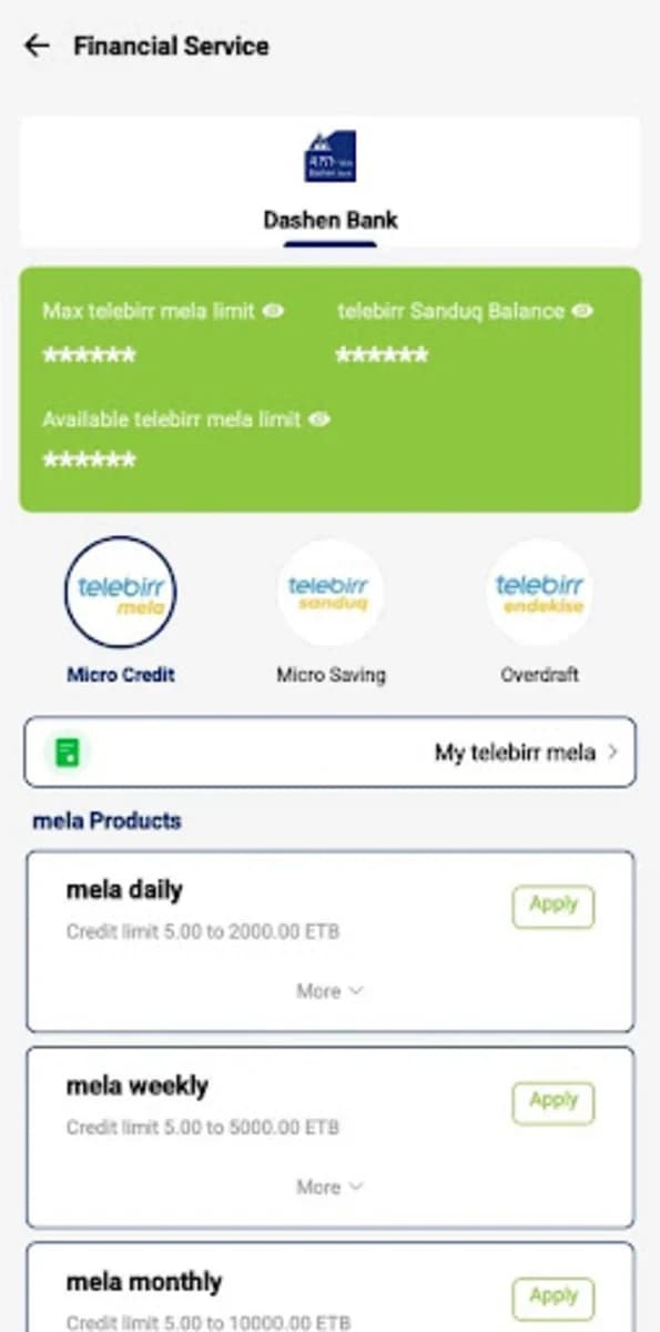 telebirr screenshot 3