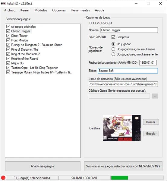 Hakchi2 screenshot 2