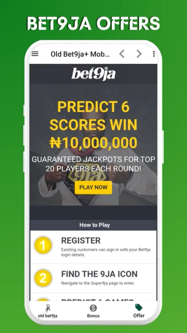 Old Bet9ja Mobile screenshot 2