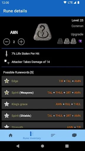 Runeword finder for Diablo II screenshot 2