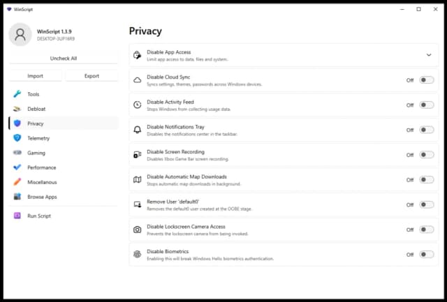 WinScript screenshot 5