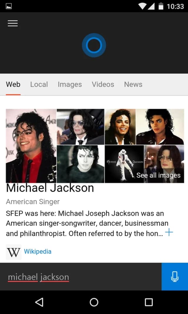 Cortana screenshot 2