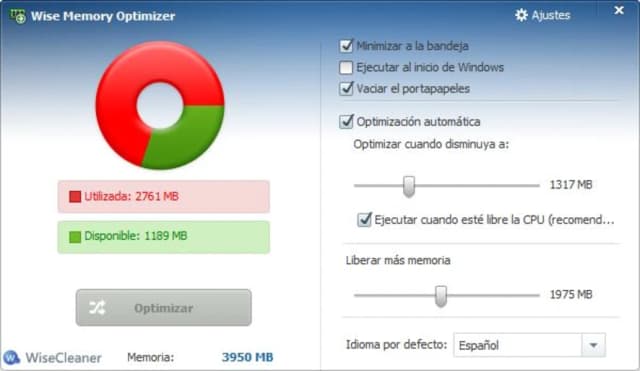 Wise Memory Optimizer screenshot 1