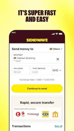 Sendwave: Send Money Abroad screenshot 3