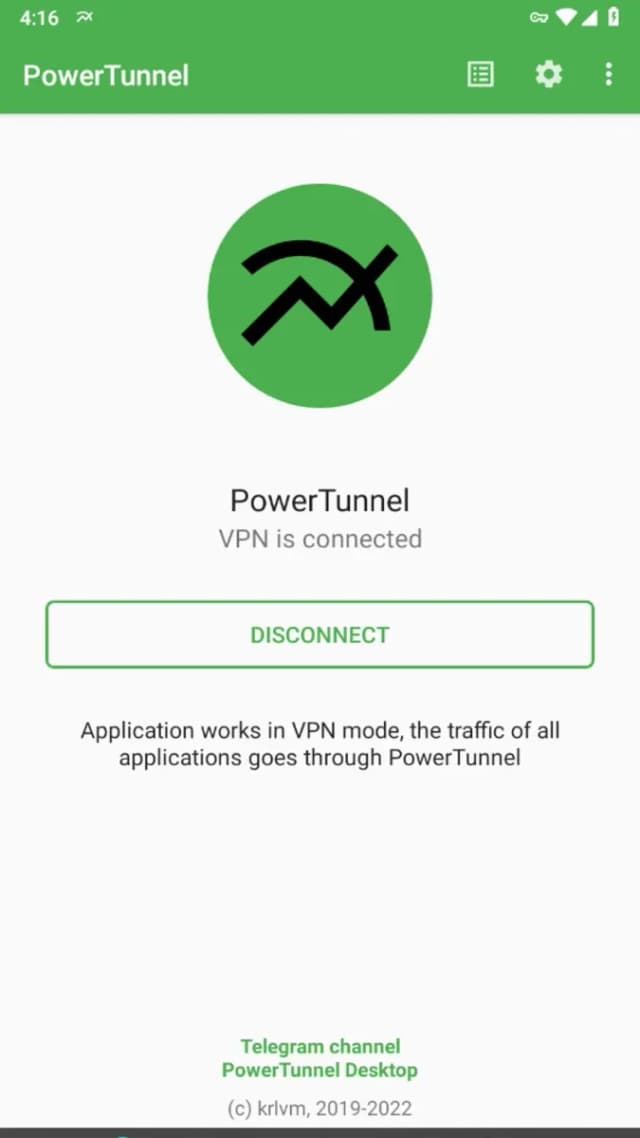 PowerTunnel screenshot 1
