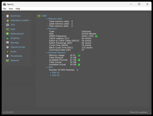 Speccy screenshot 4
