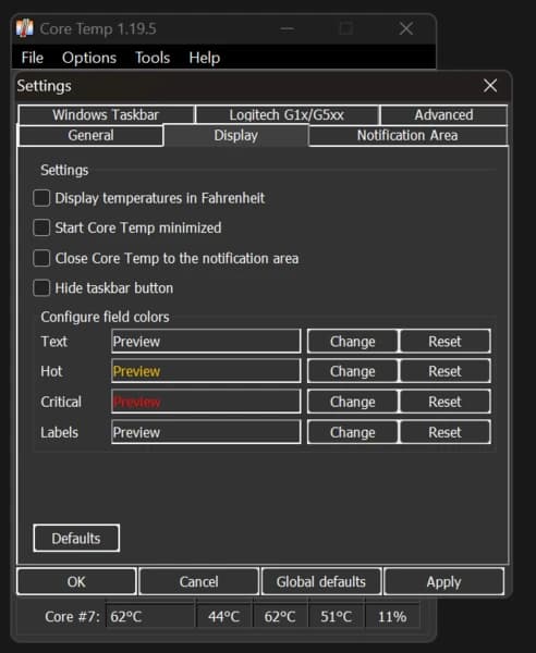 Core Temp screenshot 4