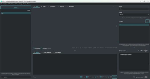 PyGPT screenshot 1