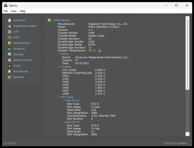 Speccy screenshot 5