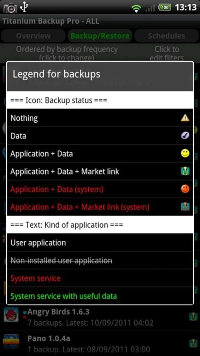 Titanium Backup Root screenshot 4