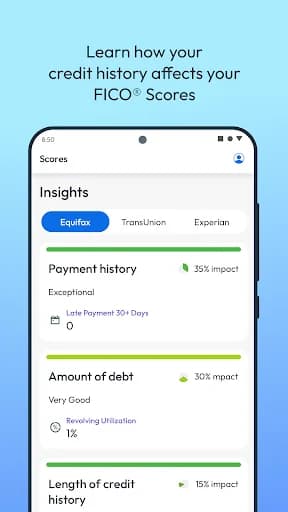 myFICO - Credit Score Tracking screenshot 4