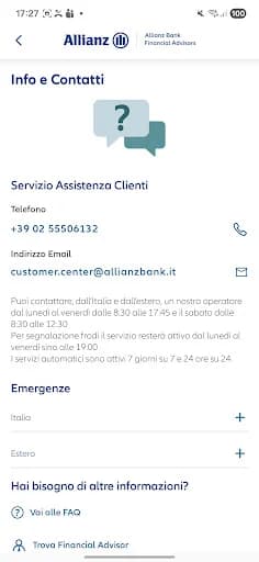 Allianz Bank screenshot 2