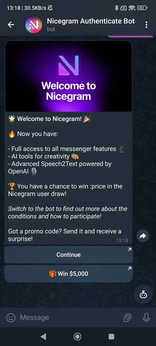 Nicegram: Web3 for Telegram X screenshot 2