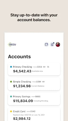 MyOCCU Mobile Banking screenshot 2