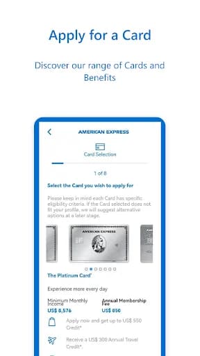 Amex MENA screenshot 2