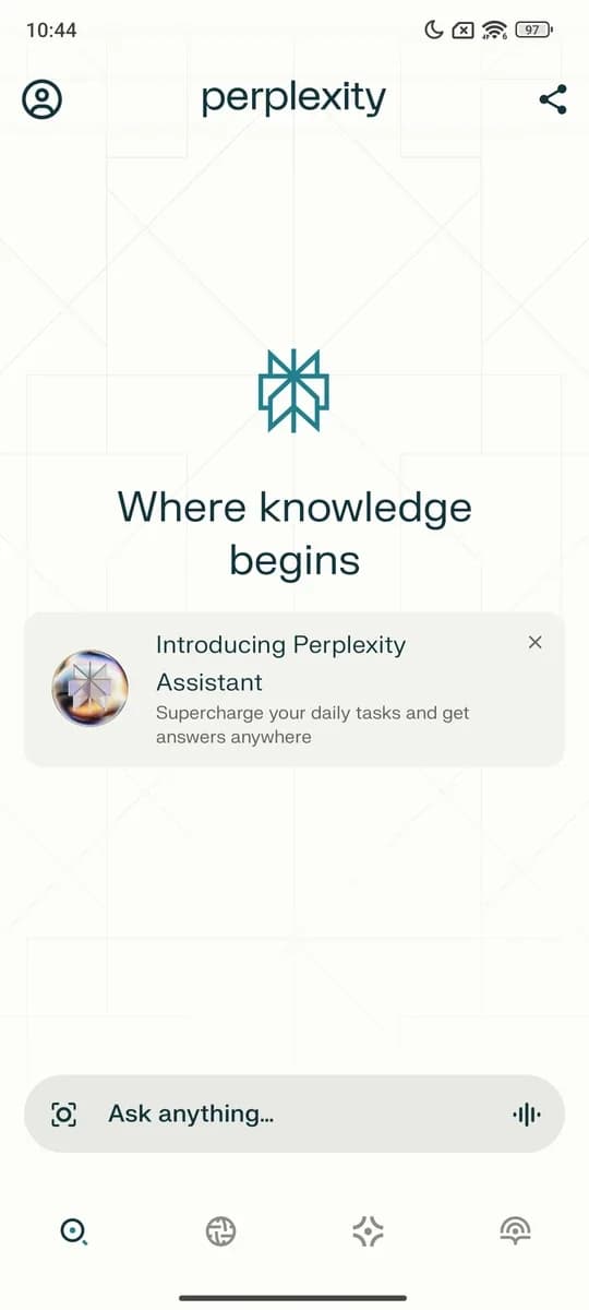 Perplexity screenshot 1