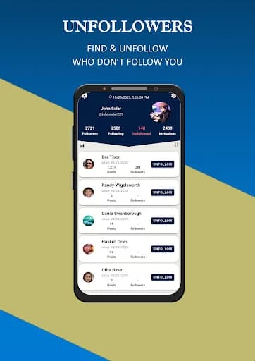 Unfollowers PRO screenshot 1