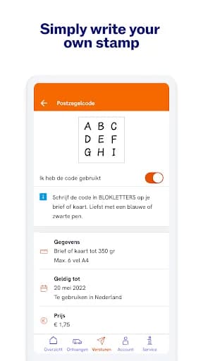 PostNL screenshot 2