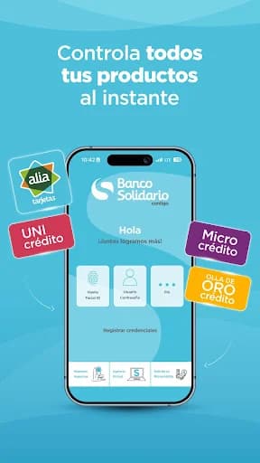 App Banco Solidario screenshot 1
