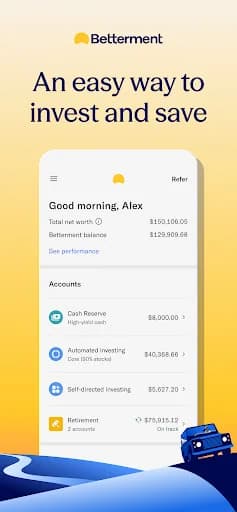 Betterment Invest & Save Money screenshot 1