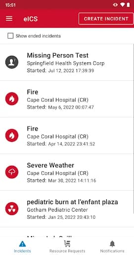 eICS screenshot 2