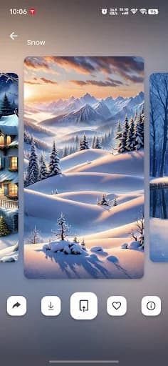 Snow Live Wallpaper  HD Winter screenshot 3