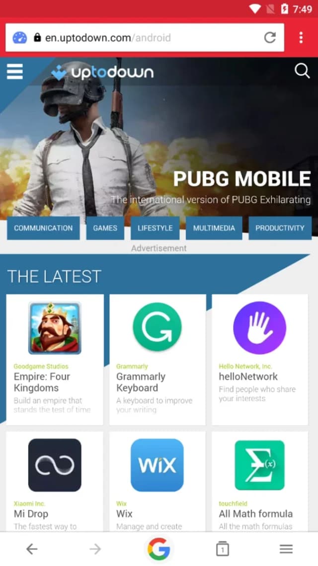 Opera Mini beta screenshot 1