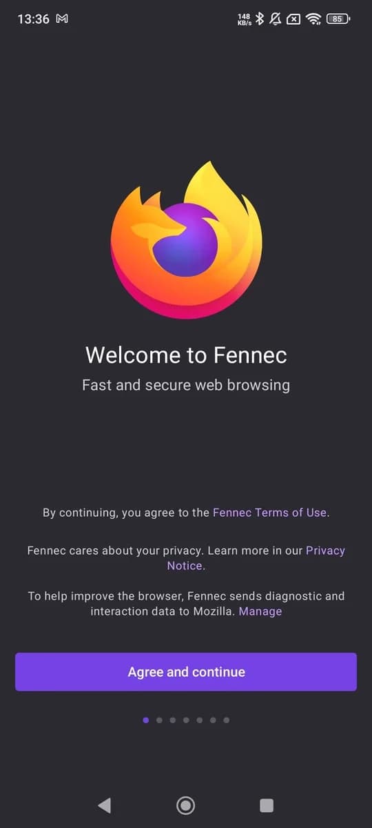 Fennec screenshot 1