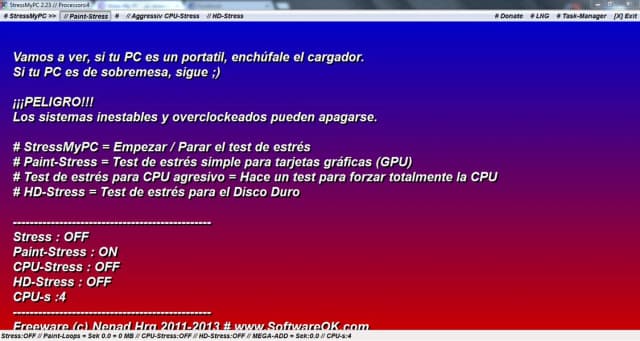 Captura 3 de StressMyPC