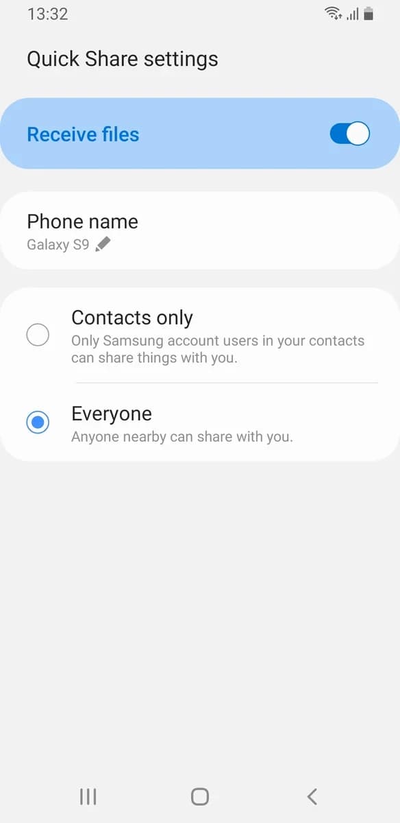 Samsung Quick Share screenshot 2