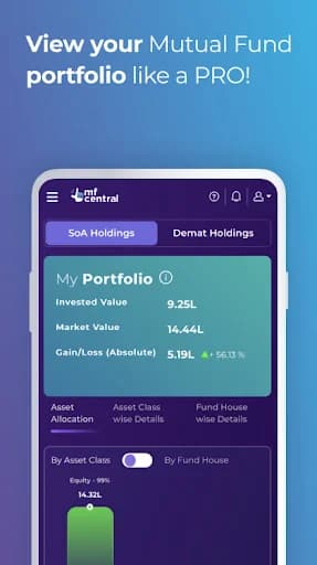 MFCentral Mutual Fund App screenshot 3