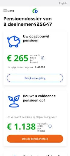 Centraal Beheer PPI screenshot 1