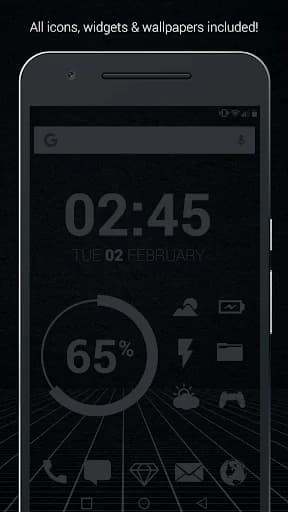 Murdered Out Pro - Black Icons screenshot 1