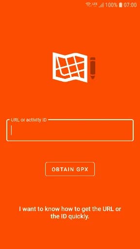Strava Export GPX Route Activi screenshot 1
