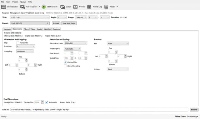 HandBrake screenshot 4