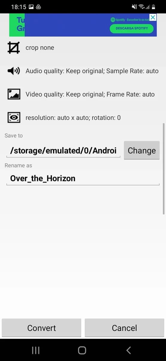 Media Converter screenshot 1