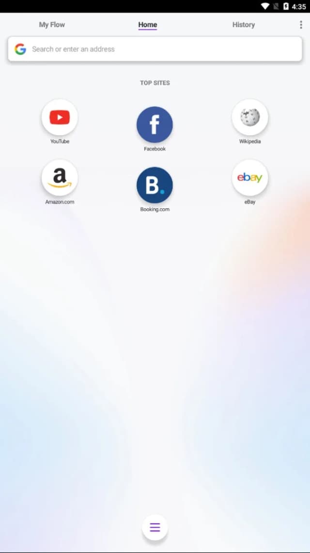Capture 1 de Opera Touch