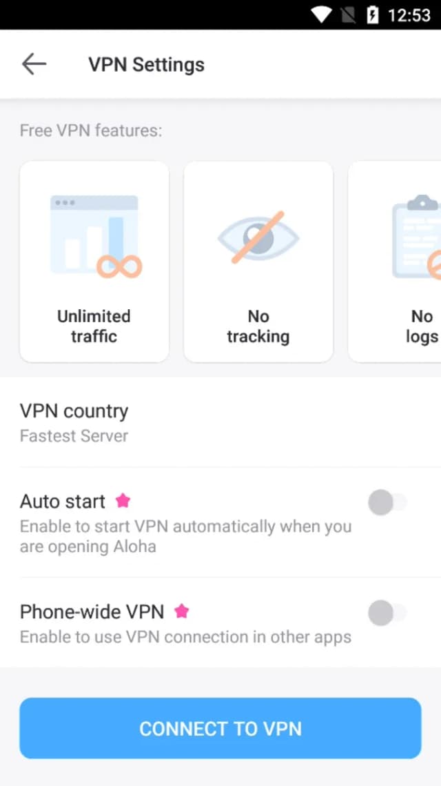 Aloha Browser Turbo screenshot 6