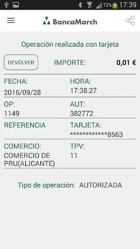 BANCA MARCH TPV MÓVIL screenshot 4
