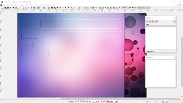Scribus screenshot 2