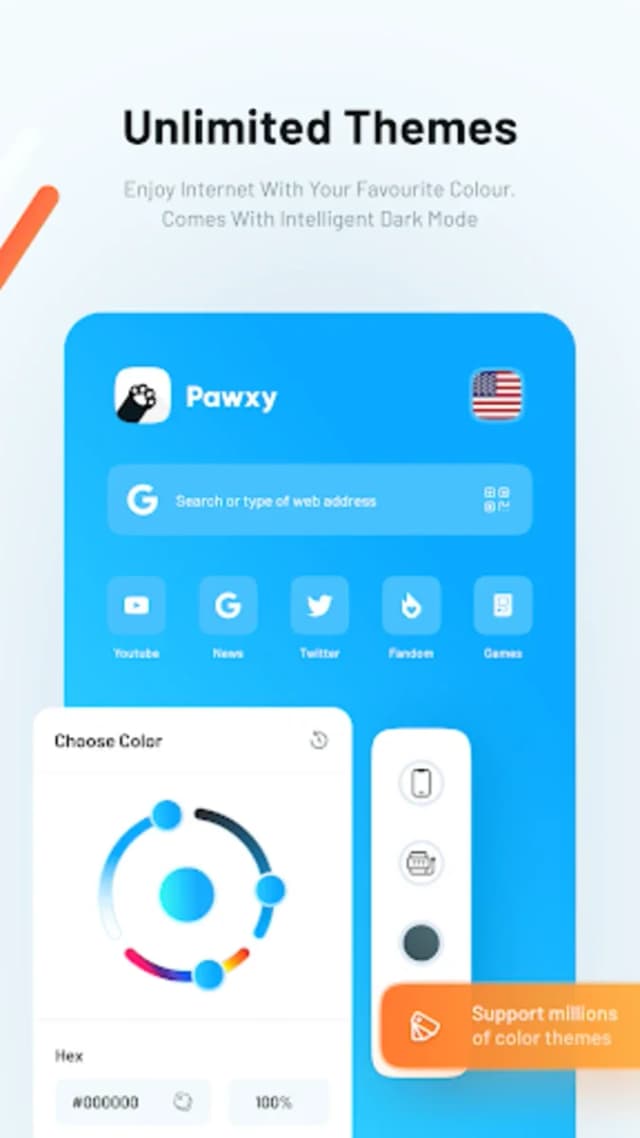 Pawxy: Private VPN Browser screenshot 3