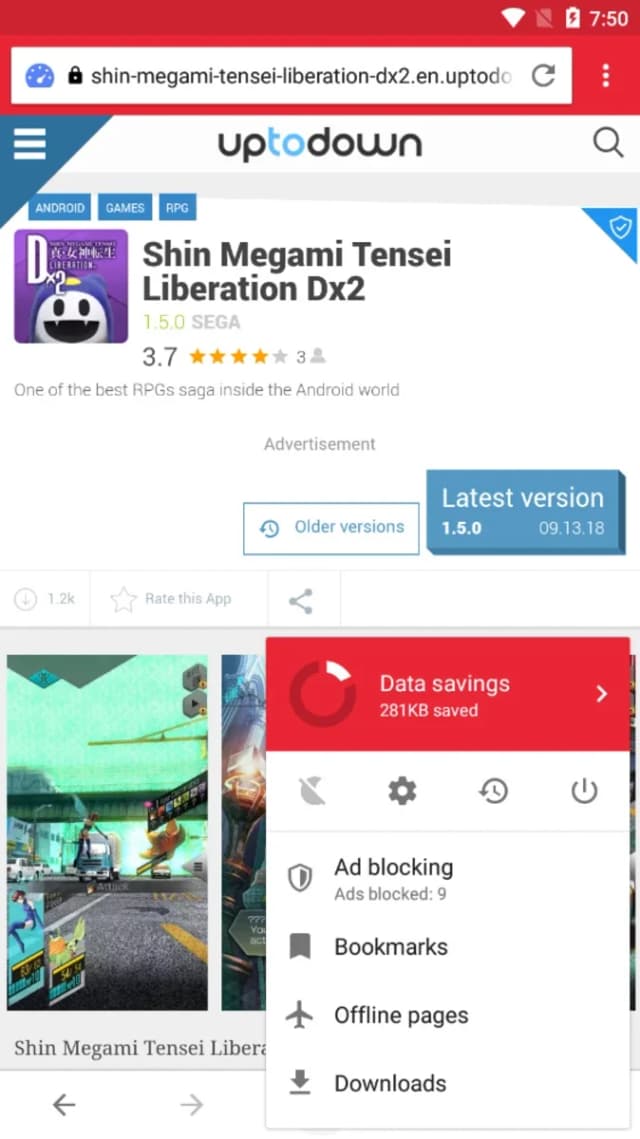 Opera Mini beta screenshot 4