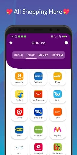 All In One - Social & Shopping screenshot 3