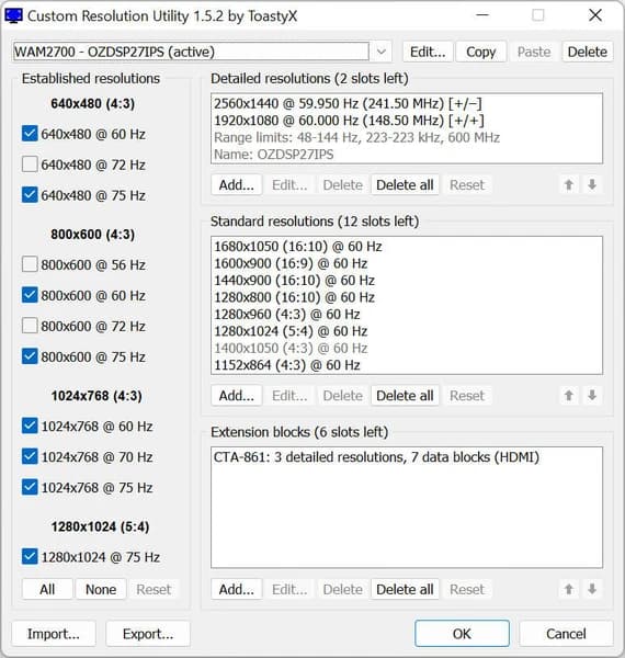 Custom Resolution Utility (CRU) screenshot 2