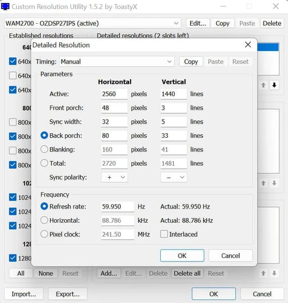 Custom Resolution Utility (CRU) screenshot 4