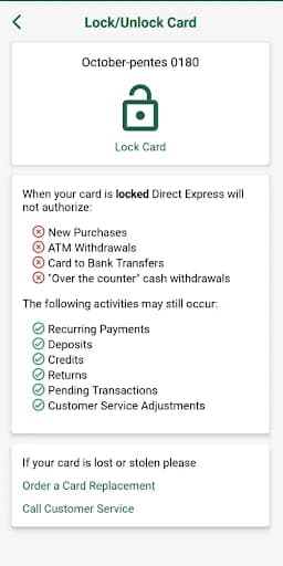 Direct Express® Mobile screenshot 3
